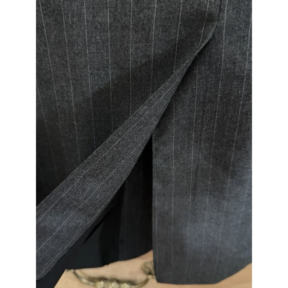 Lauren by Ralph Lauren Gray Classic Wool Sports Blazer Suit Jacket Size 42L